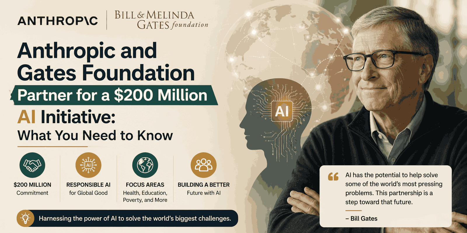 Anthropic and Gates Foundation Partner for a $200 Million AI Initiative What You Need to Know