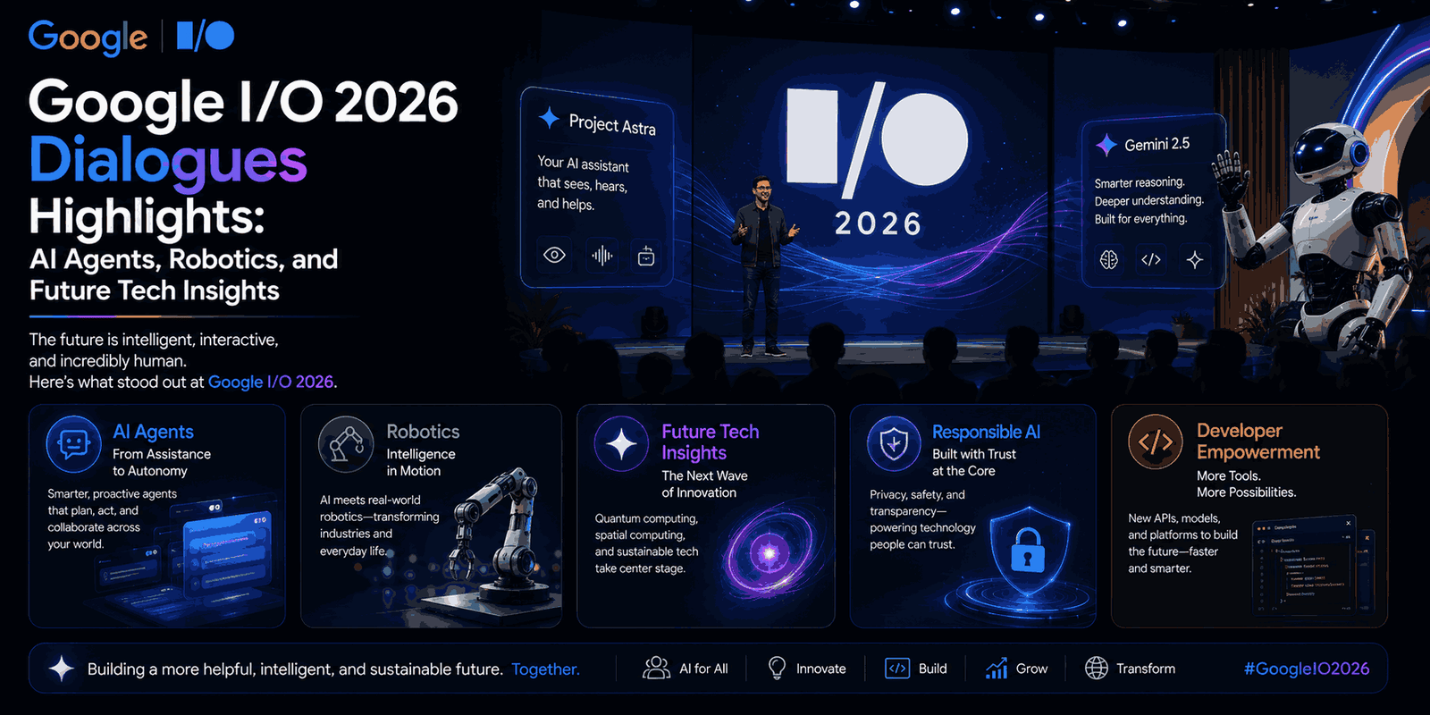 Google I/O 2026 Dialogues stage highlights