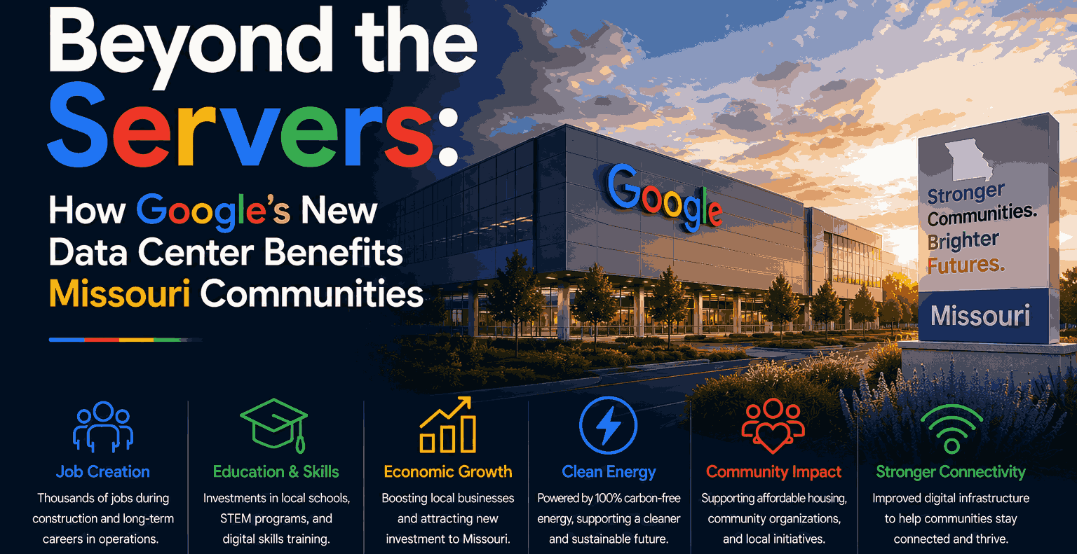 How Google's New Data Center Benefits Missouri Communities